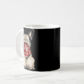 French Bulldog Christmas Lights Dog Lover Xmas Paj Kaffeetasse (Vorderseite Links)