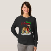 French Bulldog Christmas Lights Merry T-Shirt (Vorne ganz)