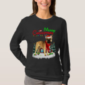 French Bulldog Christmas Lights Merry T-Shirt (Vorderseite)