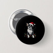 French Bulldog Christmas Lights Xmas Dogs Gifts Me Button (Vorne & Hinten)