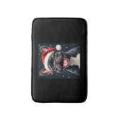 French Bulldog Christmas Long Sleeve T - Shirt Badematte (Vorderseite Vertikal)