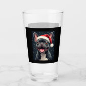 French Bulldog Christmas Long Sleeve T - Shirt Glas (Vorderseite)