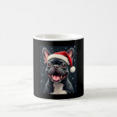 French Bulldog Christmas Long Sleeve T - Shirt Kaffeetasse (Mittel)