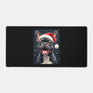 French Bulldog Christmas Long Sleeve T - Shirt Schreibtischunterlage