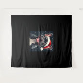 French Bulldog Christmas Long Sleeve T - Shirt Wandteppich (Vorderseite (Horizontal))