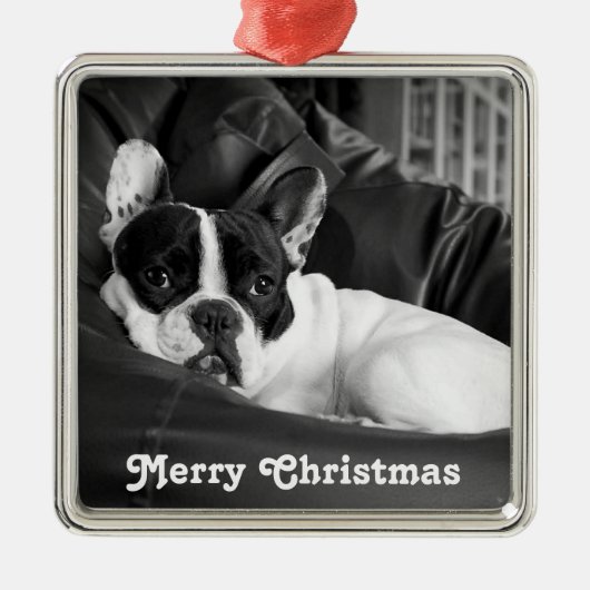 French Bulldog Christmas Ornament Personalisiert (Vorne)