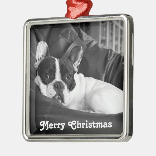 French Bulldog Christmas Ornament Personalisiert (Links)