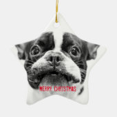 French Bulldog Christmas Ornament Star Custom (Vorne)