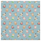 French Bulldog Christmas Pattern Stoff (Muster)