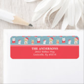 French Bulldog Christmas Patternadresse (Insitu)