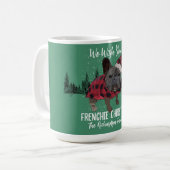 French Bulldog Christmas Personalisiert Dog French Kaffeetasse (Vorderseite Links)