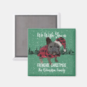 French Bulldog Christmas Personalisiert Dog French Magnet (Vorderseite/Rückseite)