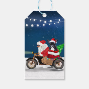 French Bulldog Christmas Santa Claus Geschenkanhänger