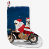 French Bulldog Christmas Santa Claus Kleiner Weihnachtsstrumpf (Vorderseite)