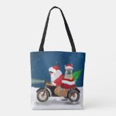 French Bulldog Christmas Santa Claus Tasche (Rückseite)
