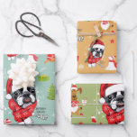 French Bulldog Christmas Santa Wrapping Paper Shee Geschenkpapier Set<br><div class="desc">French Bulldog Weihnachts Weihnachtsmann - Teilen Sie Ihr Haustier mit der Welt! Personalisieren und teilen Sie Ihr Haustierleben mit Accessoires für sich selbst, einen Freund und einen Liebling, der Ihre Lieblingstitel mit Fotos auf Heimtierbedarf, Zubehör, Zuhause-Möbeln, Kleidung & Schuhen, Einladungen & Stationery, Elektronik, Office & School Products, Sport, Spielzeug &...</div>