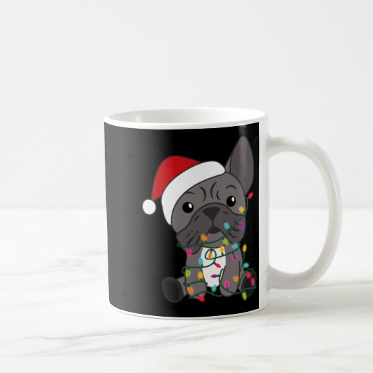 French Bulldog Christmas Snow Winter Animals Kaffeetasse (Rechts)