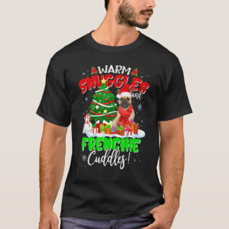 French Bulldog Christmas Sweater Xmas Light Pajama T-Shirt