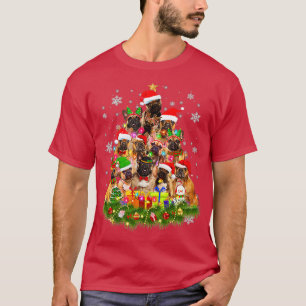 French Bulldog Christmas Tree Lights Bulldog Dog S T-Shirt