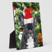French Bulldog Christmas Tree Ornaments Snowman Fotoplatte (Seite)