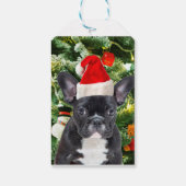 French Bulldog Christmas Tree Ornaments Snowman Geschenkanhänger (Rückseite)