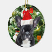 French Bulldog Christmas Tree Ornaments Snowman Keramik Ornament (Links)