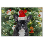 French Bulldog Christmas Tree Ornaments Snowman Schneidebrett (Vorderseite)