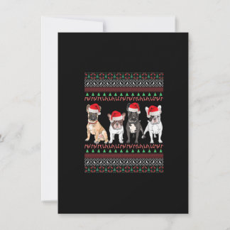 French Bulldog Christmas Ugly Frenchie Mama Xmas P Einladung
