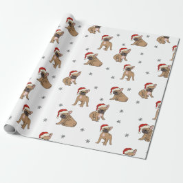 French Bulldog Christmas Wrapping Paper Geschenkpapier