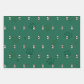 French Bulldog Christmas Wrapping Paper Geschenkpapier Set (Vorderseite 3)