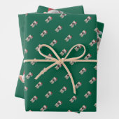 French Bulldog Christmas Wrapping Paper Geschenkpapier Set (Beispiel)