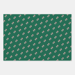 French Bulldog Christmas Wrapping Paper Geschenkpapier Set