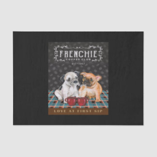 French Bulldog Coffee Club Seidenpapier