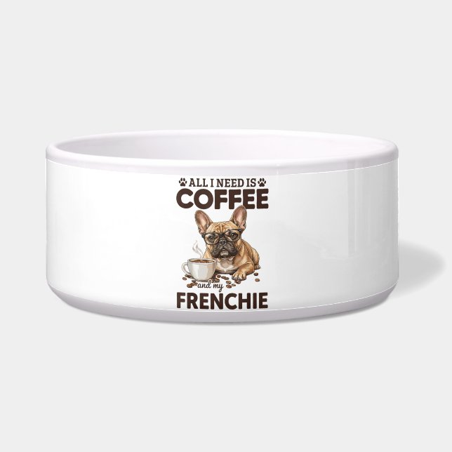 French Bulldog Coffee Frenchie Dog Napf (Vorderseite)