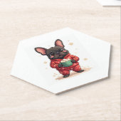 French Bulldog Cozy Cocoa Untersetzer (angewinkelt)