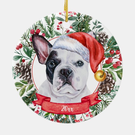 French Bulldog Custom Dog Weihnachtsschmuck (Hinten)