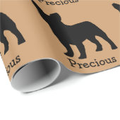 French Bulldog Custom Wrapping Paper Geschenkpapier (Rolleneckpunkt)