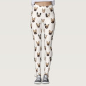 French Bulldog Cute Dog Lover Pattern Leggings (Vorderseite)