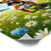 French Bulldog Cute Dog Wall Art Poster (Ecke)