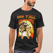 French Bulldog Dabbing Boo Yall Ghost Halloween Do T-Shirt (Vorderseite)