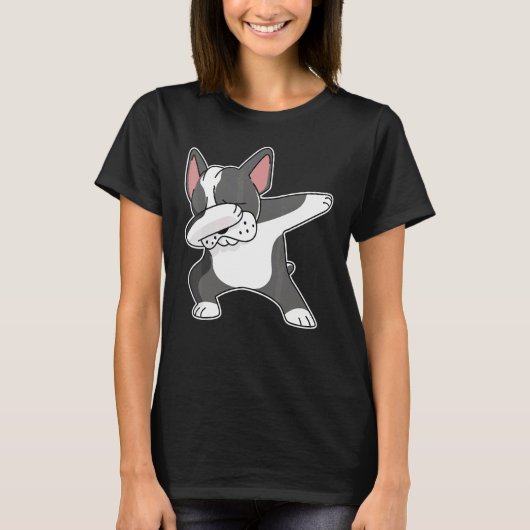 French Bulldog Dabbing Frenchie Dog Dab Dance T-Shirt (Vorderseite)