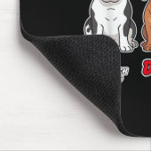 French Bulldog Dackel Toy Poodle Funny Subtle A Mousepad (Ecke)