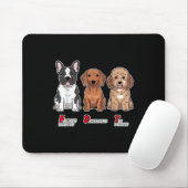 French Bulldog Dackel Toy Poodle Funny Subtle A Mousepad (Mit Mouse)