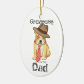 French Bulldog Dad Ceramic Ornament (Links)