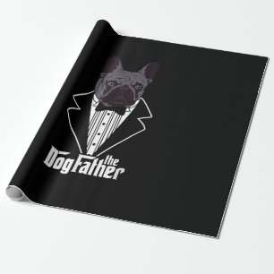 French Bulldog Dad Frenchie Papa Gift Geschenkpapier