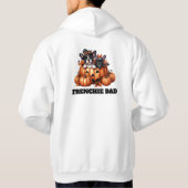 French Bulldog Dad Halloween Pumpkins Hoodie (Rückseite)