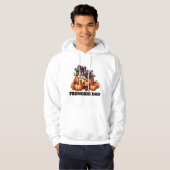 French Bulldog Dad Halloween Pumpkins Hoodie (Vorne ganz)