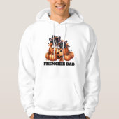 French Bulldog Dad Halloween Pumpkins Hoodie (Vorderseite)