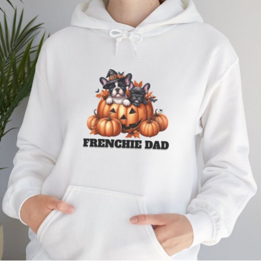 French Bulldog Dad Halloween Pumpkins Hoodie