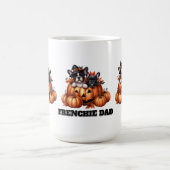 French Bulldog Dad Halloween Pumpkins Kaffeetasse (Mittel)